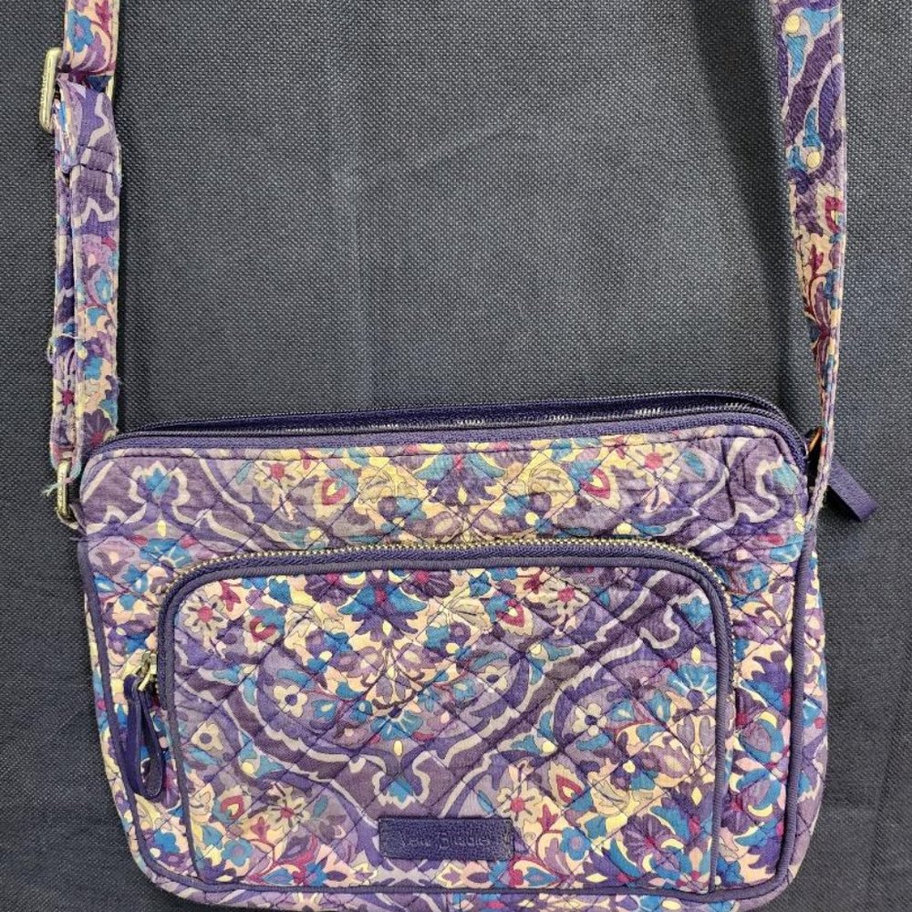 NWOT Vera Bradley Purple Paisley Crossbody